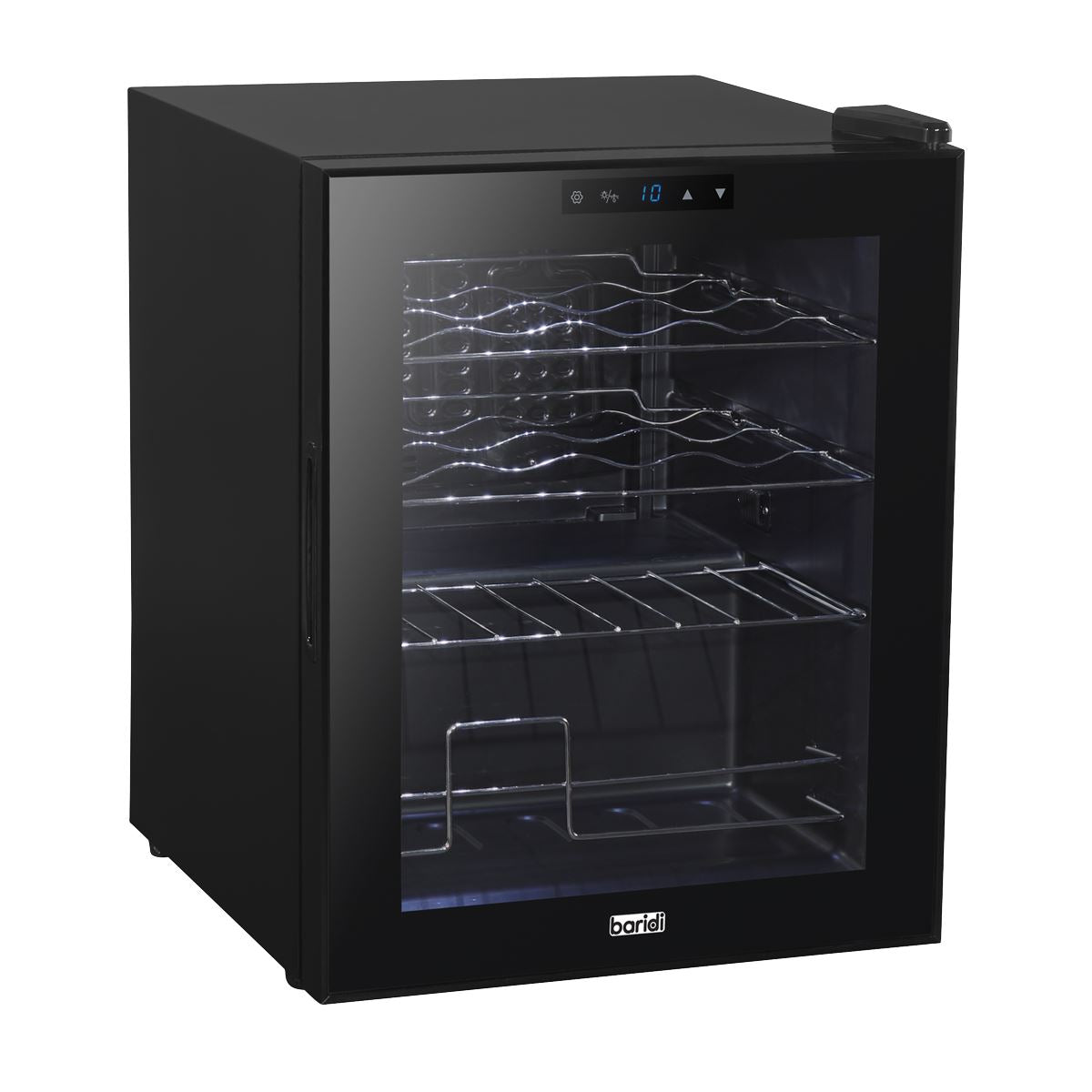 Baridi Black 16 Bottle Wine Fridge Cooler 5-18 C Touch Controls 430x560mm DH7