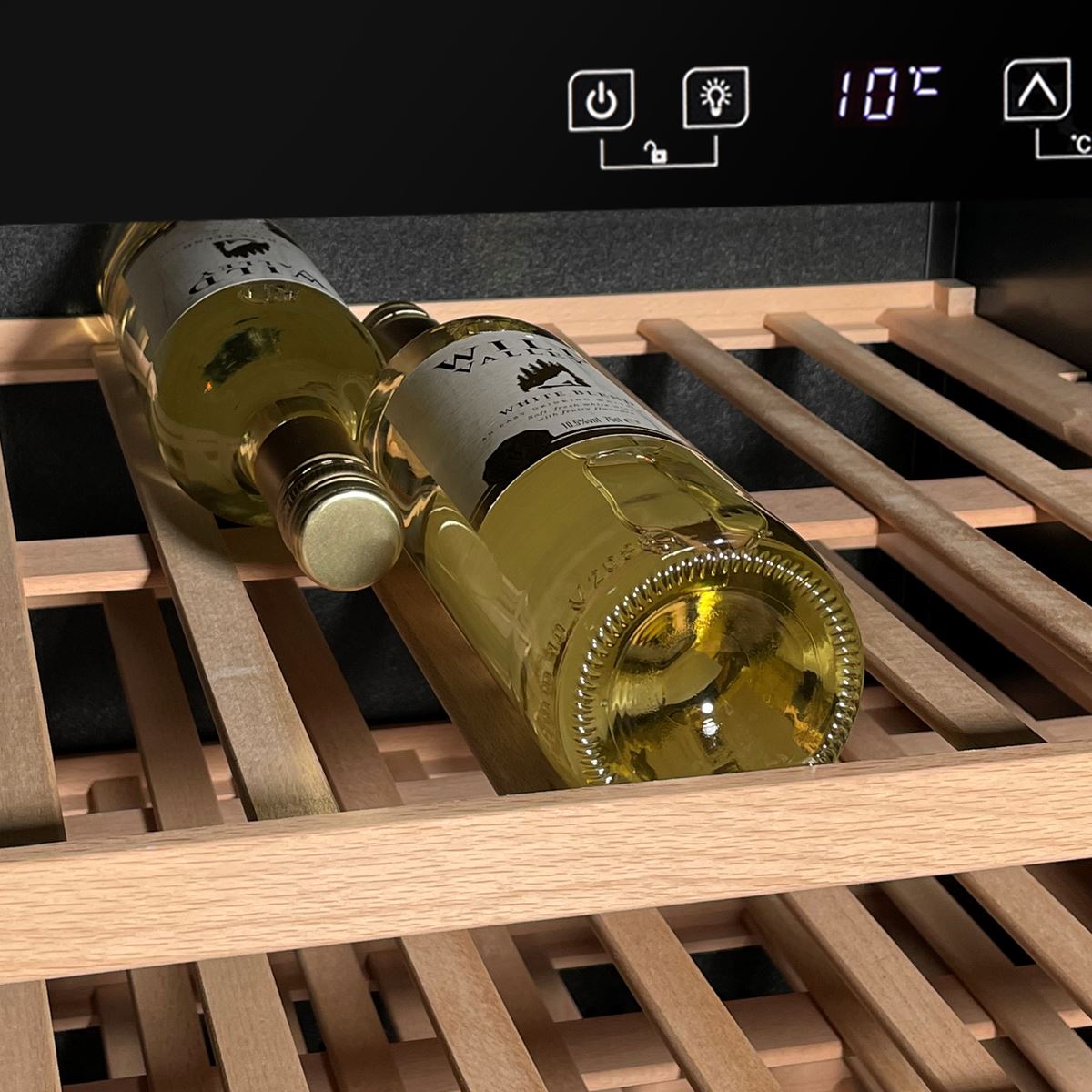 Baridi 54 Bottle Wine Cellar Fridge Digital Touch Screen Controls Black DH78