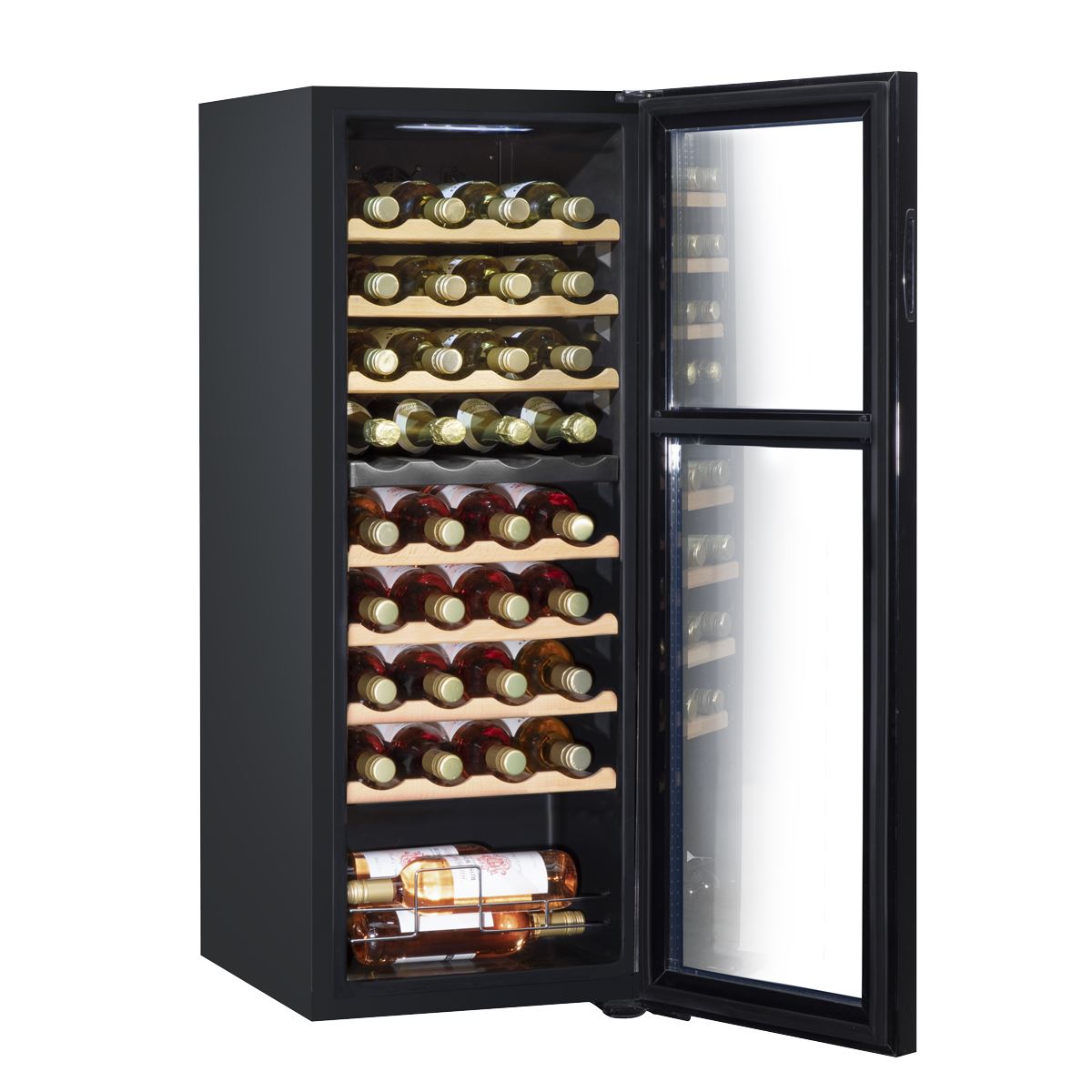 Baridi 36 Bottle Dual Zone Wine Cooler Fridge with Digital Touch Screen DH91