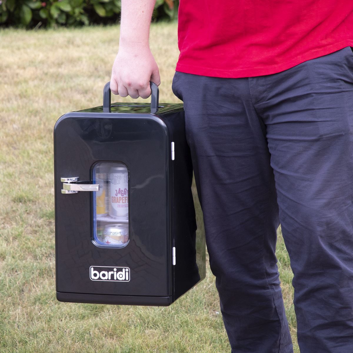 Baridi 15L Mini Fridge Cooler Warmer 12V/230V Car Camping Black DH95 DH95
