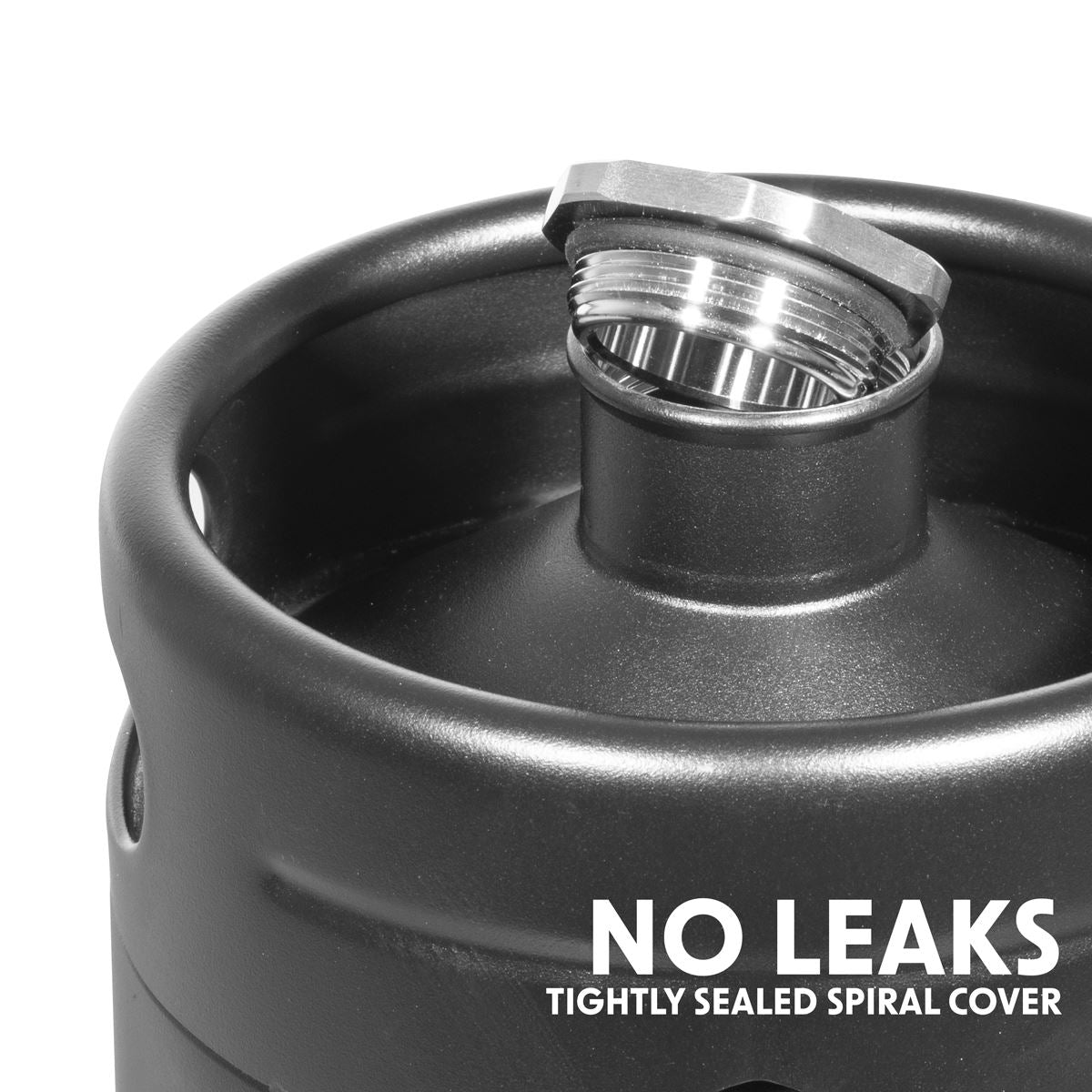 Baridi Beer Soft Drinks Growler Keg 2L Matte Black Use With CO2 Cartridges DH99