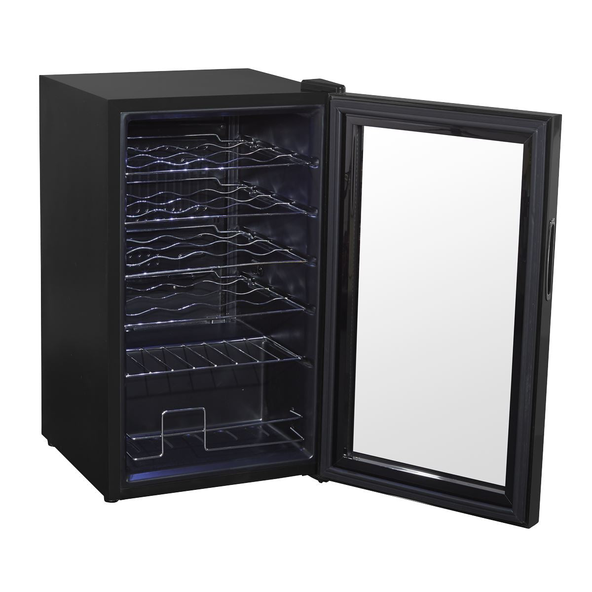 Baridi 24 Bottle Wine Fridge Digital Touch Screen Controls & LED Black DH9 DH9