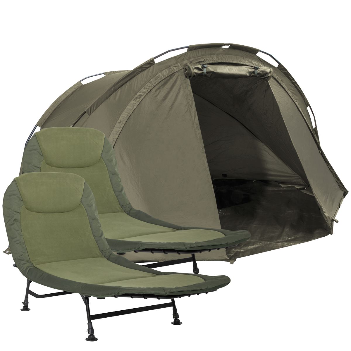 Sealey Dellonda Two-Person Bivvy Tent & Bedchair Set DL142
