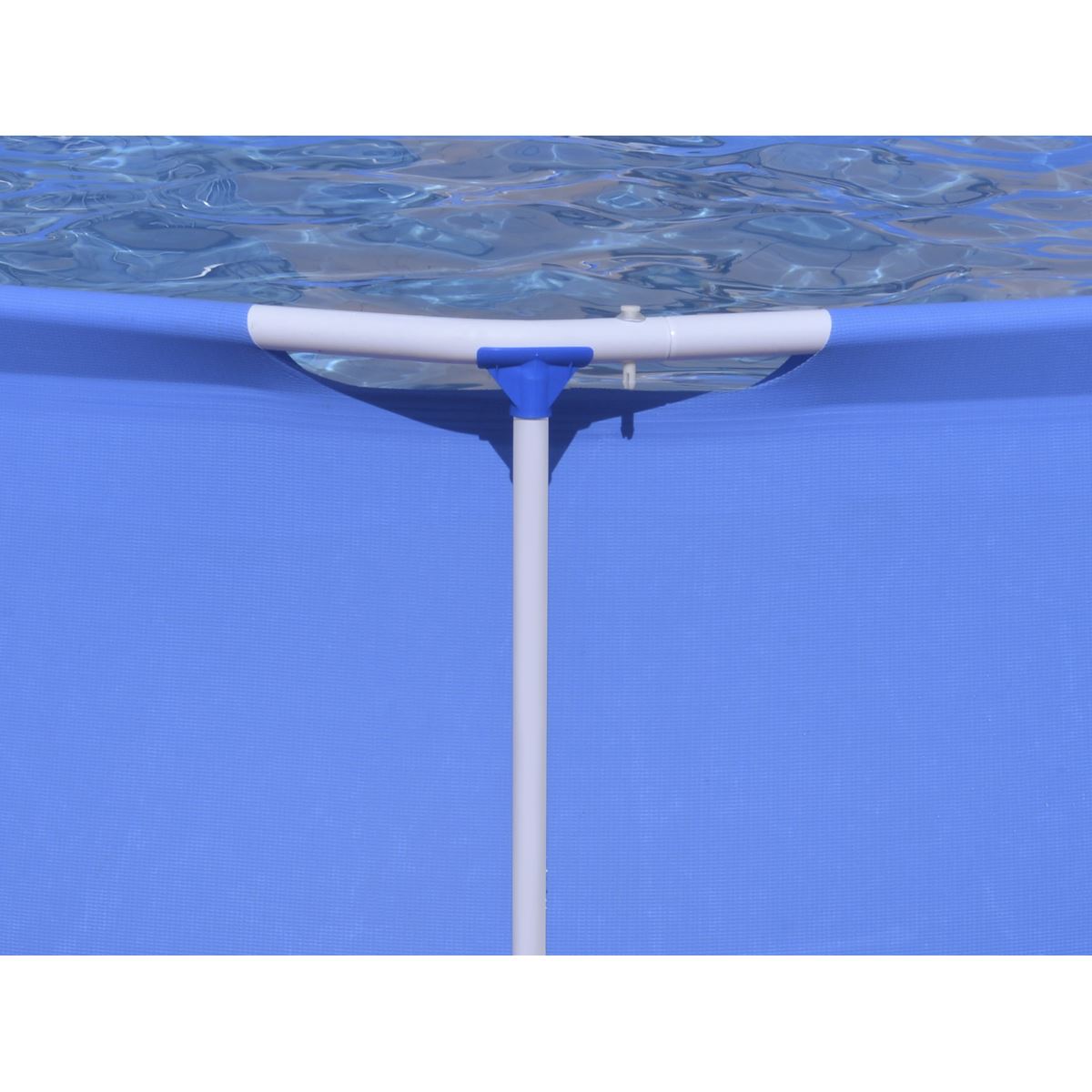 Dellonda 10ft Steel Frame Swimming Pool Round with Filter Pump Blue DL19
