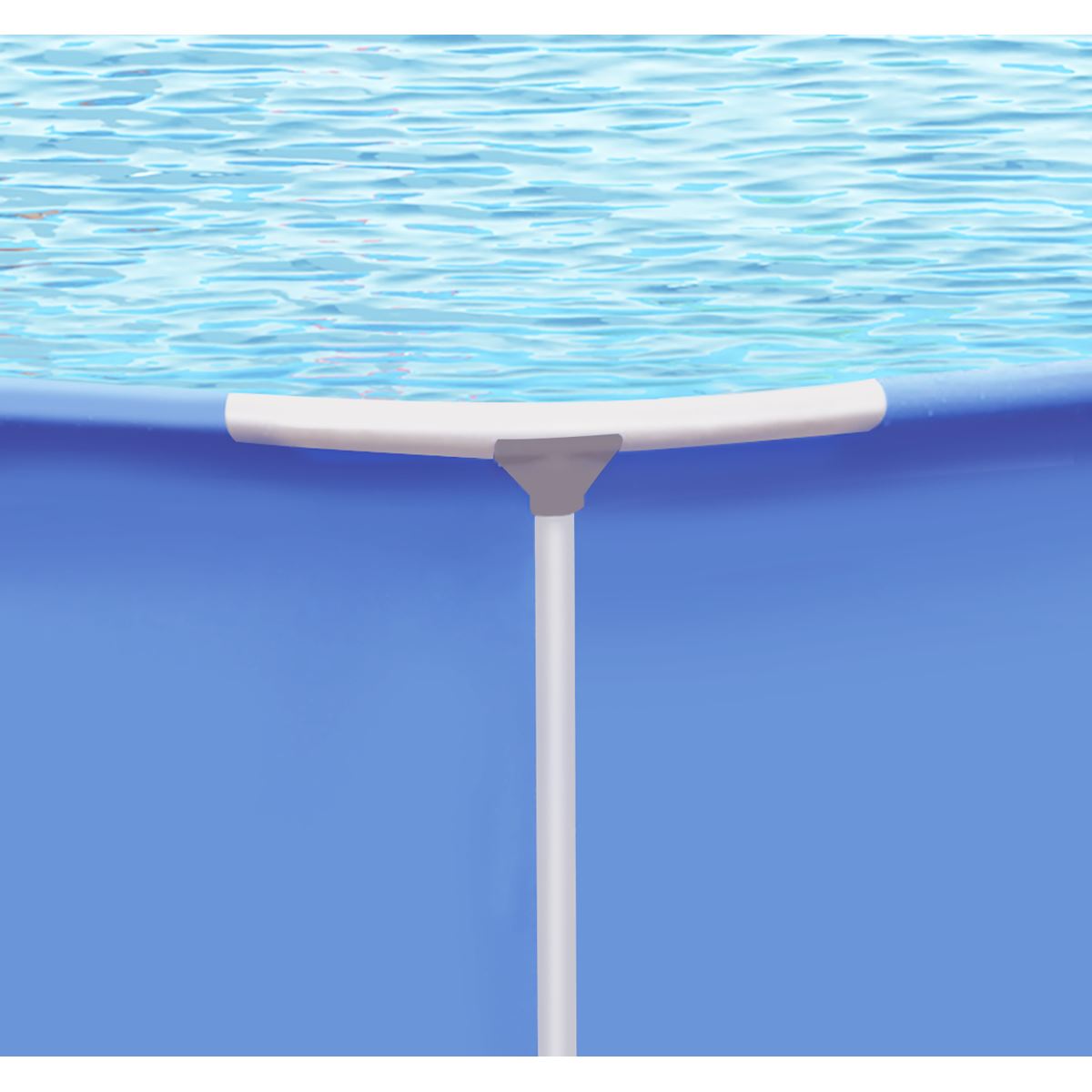 Dellonda 12ft Steel Frame Swimming Pool Round with Filter Pump Blue DL20