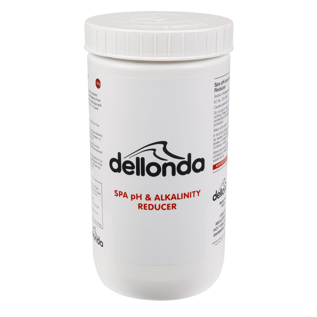 Dellonda 1.5kg pH Reducers for Hot Tubs Spas & Swimming Pools DL52