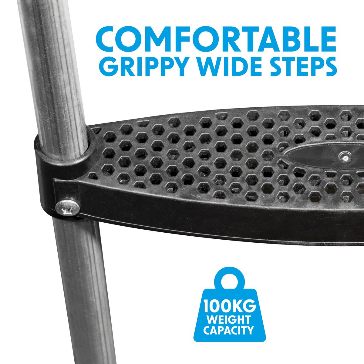 Sealey Dellonda Trampoline Ladder 2-Step 76cm for DL66 (6ft), DL67 (8ft), DL68 (10ft) DL71