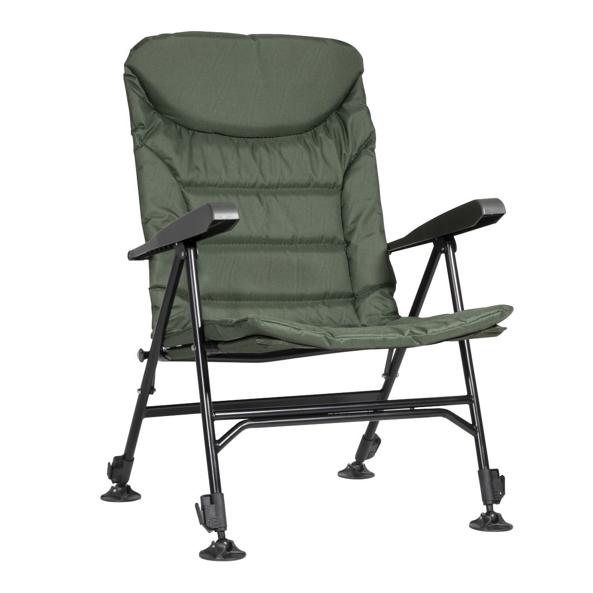 Dellonda Portable Fishing Camping Chair Reclining Adjustable Height DL74