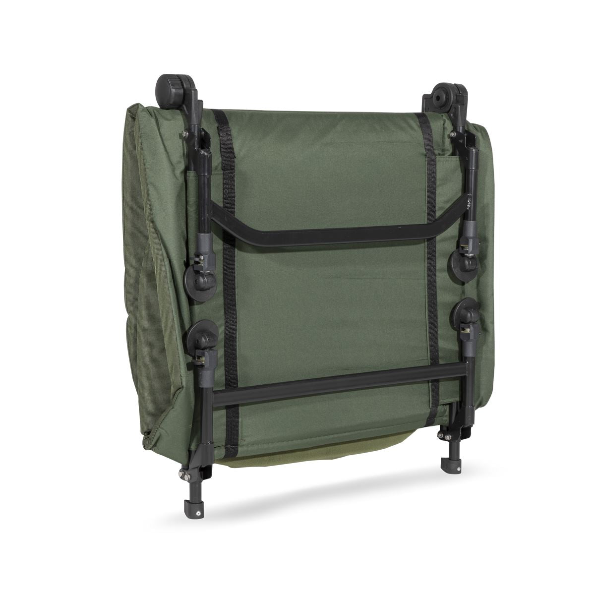Dellonda Wide Adjustable Fishing Bedchair Fleece Mattress Pillo 3 Legs & 6 DL78