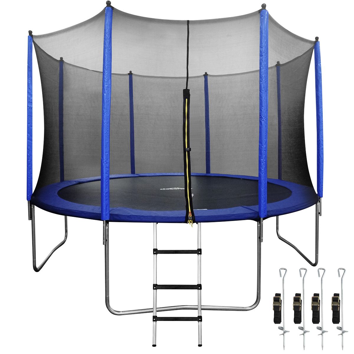 Sealey Dellonda Heavy-Duty Outdoor Trampoline with Safety Enclosure Net, Anchors & Ladder 12ft DL95