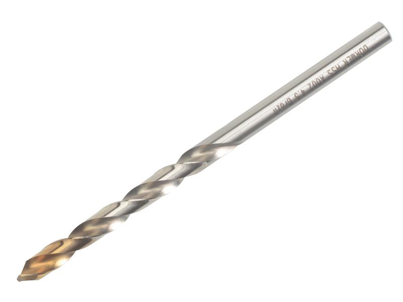 Dormer A002 HSS-TiN Coated Jobber Drill 4.50mm OL:80mm WL:47mm DOR450TIN