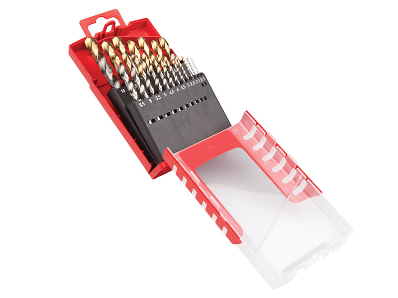 Dormer A095 Compact Set HSS TiN Drill Set of 19 1.0-10 x 0.5mm DORA095COMP