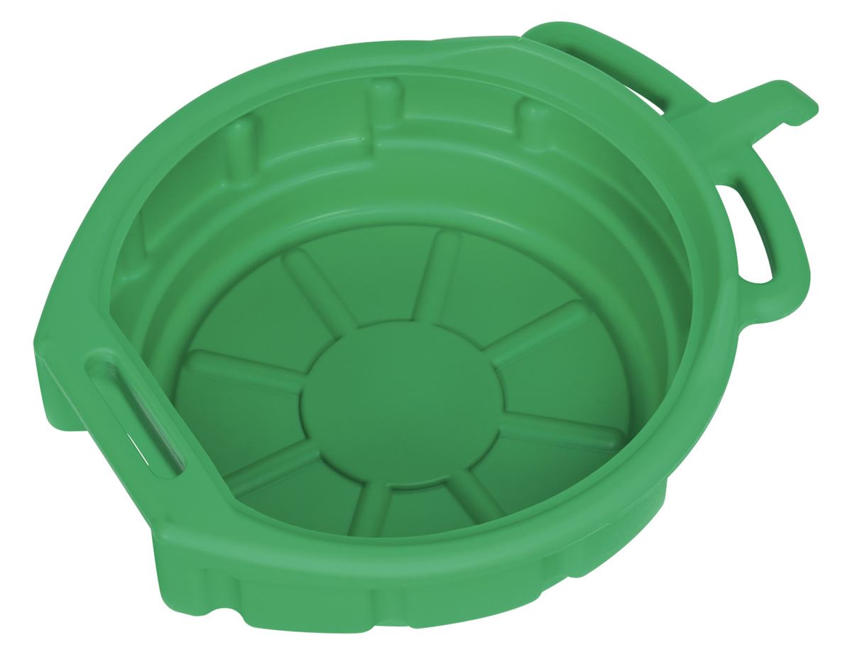 Sealey Antifreeze Fluid Drain Pan 17L Resistant To Chemicals And Solvents DRP04