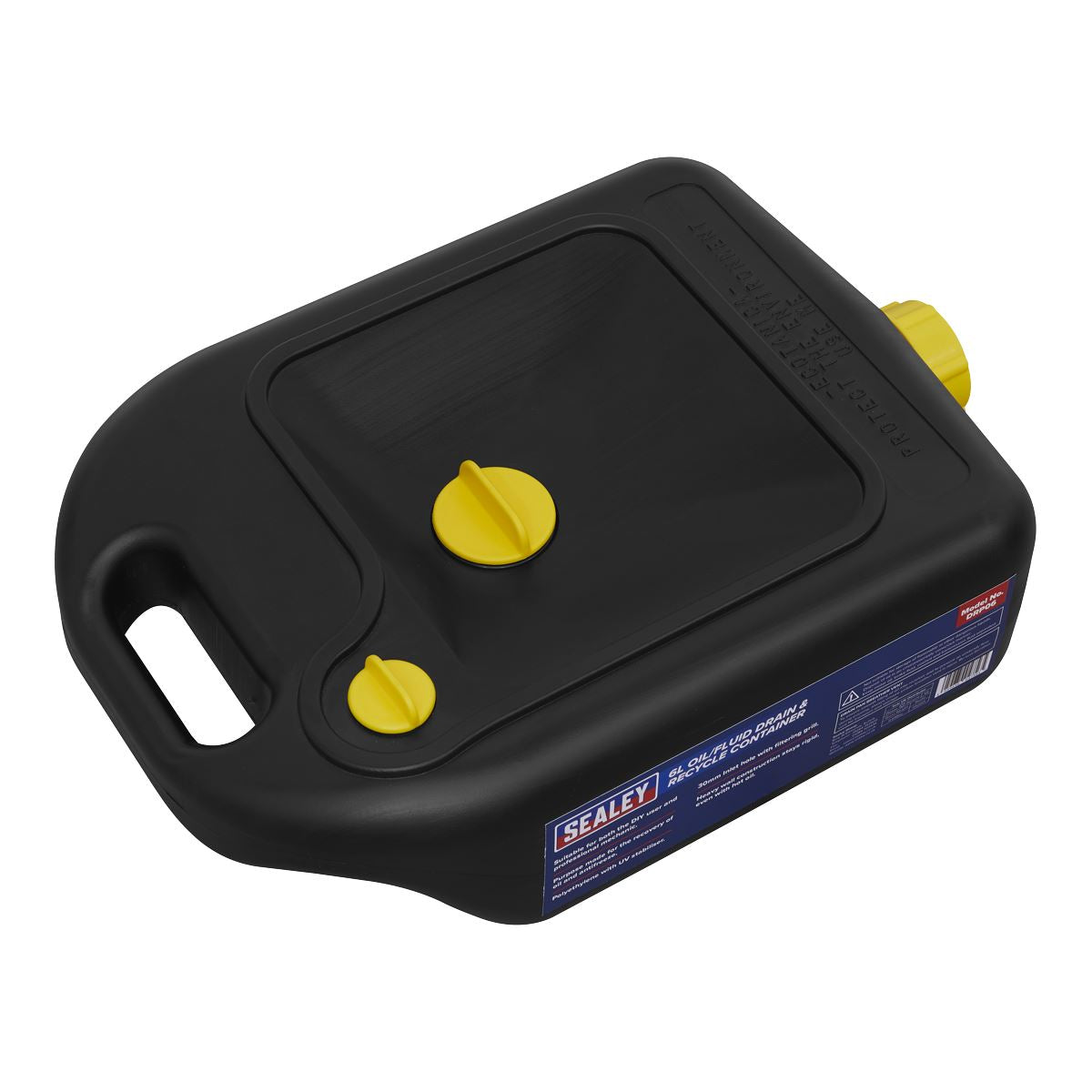 Sealey Oil/Fluid Drain & Recycle Container 6L DRP06