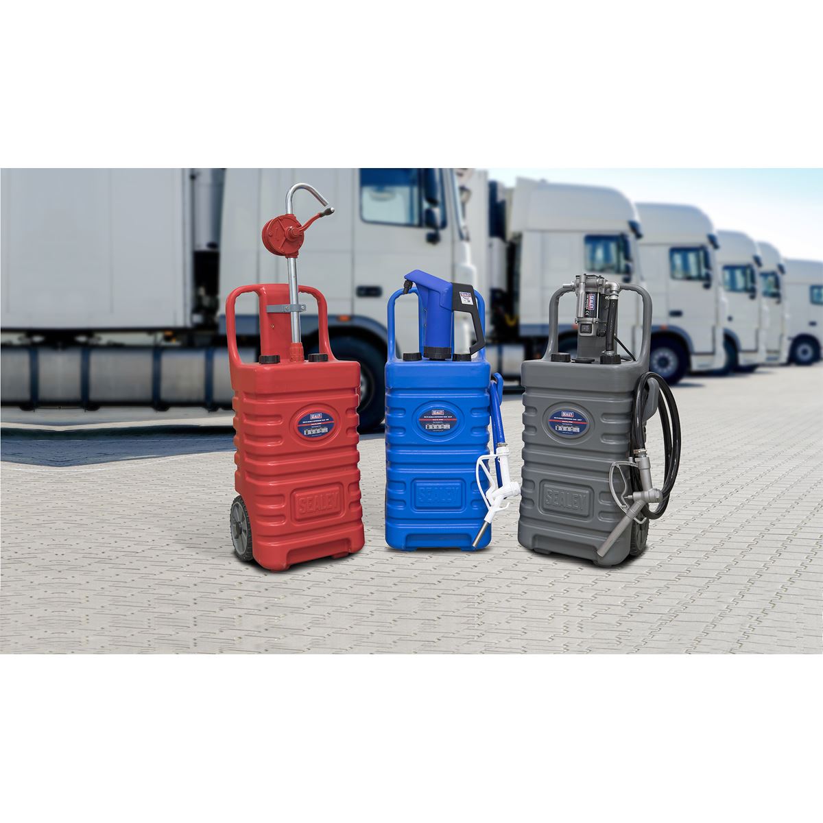 Sealey Mobile Dispensing Tank 55L with AdBlue® Pump - Blue DT55BCOMBO1