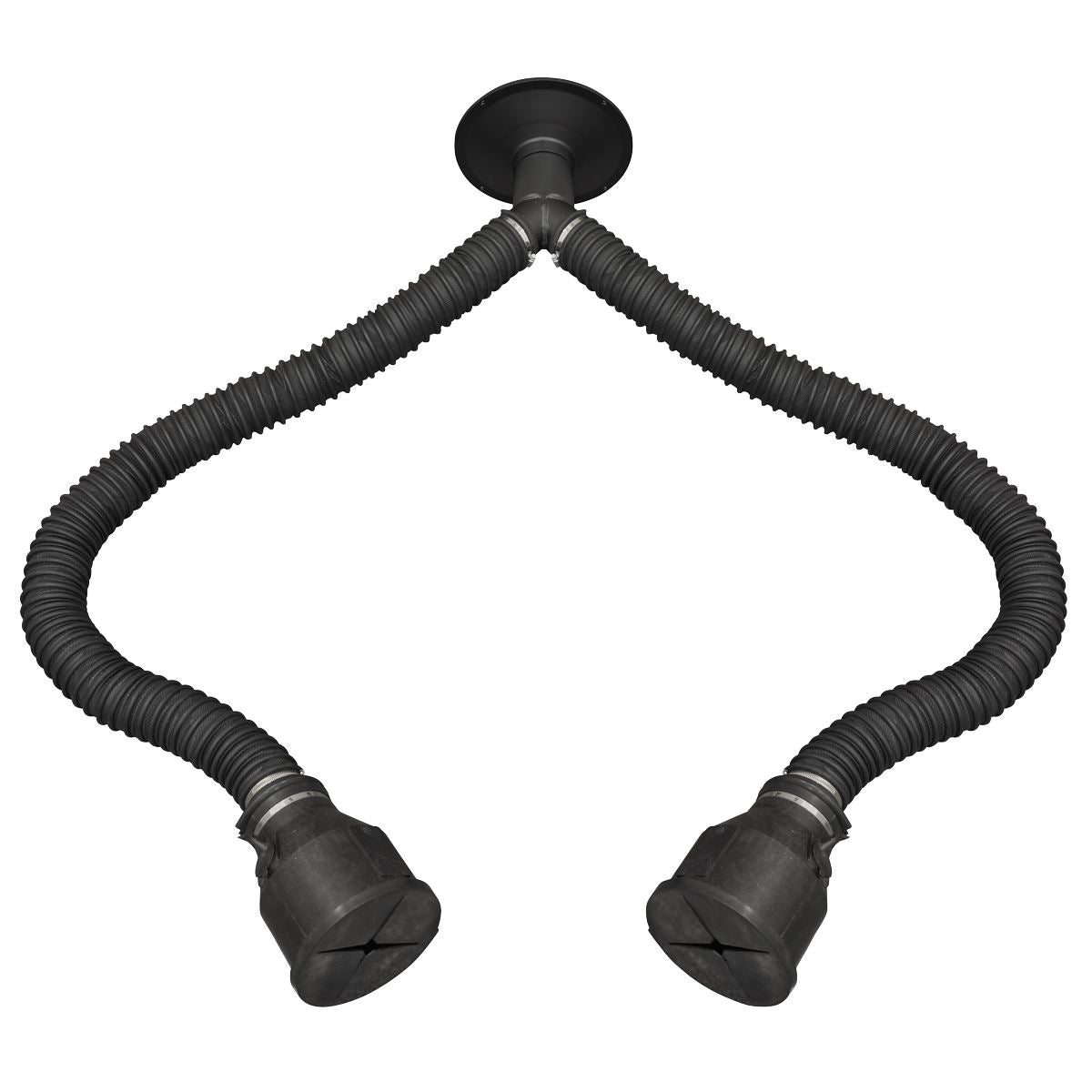 Sealey Twin Pipe 1.65m Exhaust Extractor Hose for EFS/93 EFS/93TP
