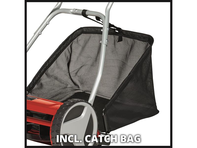 Einhell Hand Push Lawn Mower Cuts 40cm Container Volume 27 litre EINGCHM400