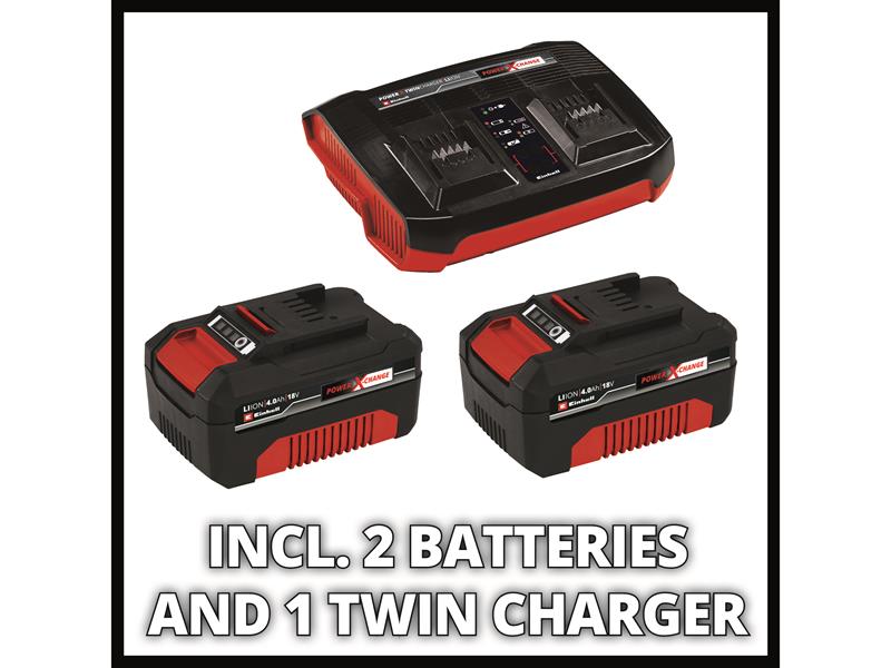 Einhell Lawn Mower 36/38 Power X-Change 36V 2 x 4.0Ah Li-ion EINRASARROKT