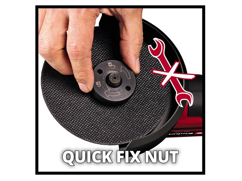 Einhell Li-Solo Angle Grinder 18V Bare Unit Disc 125mm 10,500 rpm EINTPAG125N