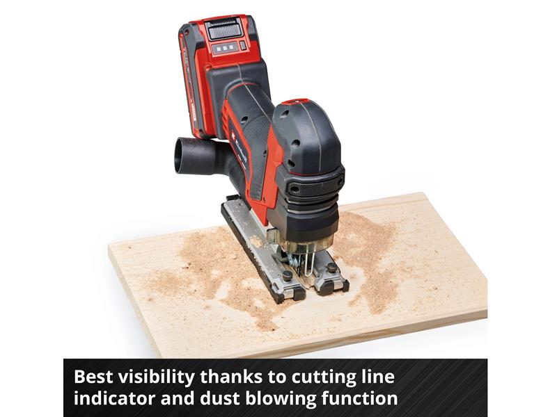 Einhell Power X-Change Jigsaw 18V Bare Unit Stroke 26mm Bevel 45° EINTPJST135N