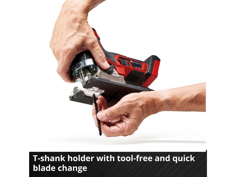 Einhell Power X-Change Jigsaw 18V Bare Unit Stroke 26mm Bevel 45° EINTPJST135N