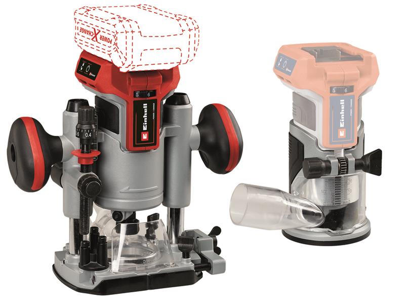 Einhell TP-RO 18 Set Li BL-Solo Power X-Change Router Palm Router 18V Bare Unit