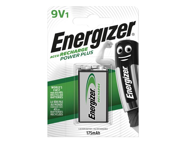 Energizer® Recharge Power Plus 9V Battery R9V 175 mAh (Single) ENGRC9V175