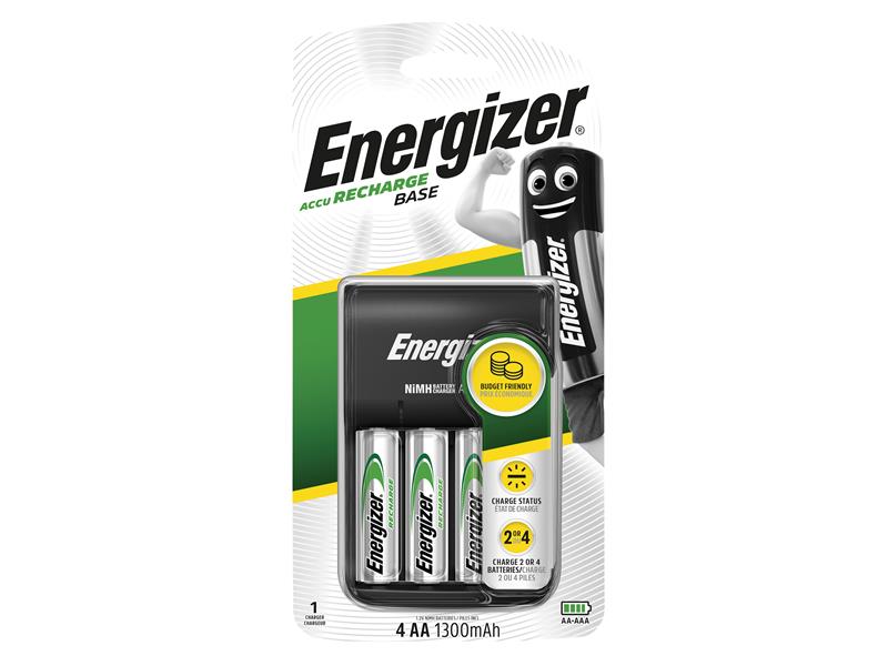 Energizer® ENGRCCOMPACT Charger 1300 plus 4 x AA 1300 mAh Batteries