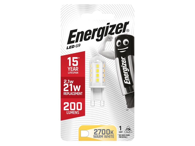Energizer® LED G9 HIGHTECH Non-Dimmable Bulb, Warm White 200 lm 2.3W ENGS8100