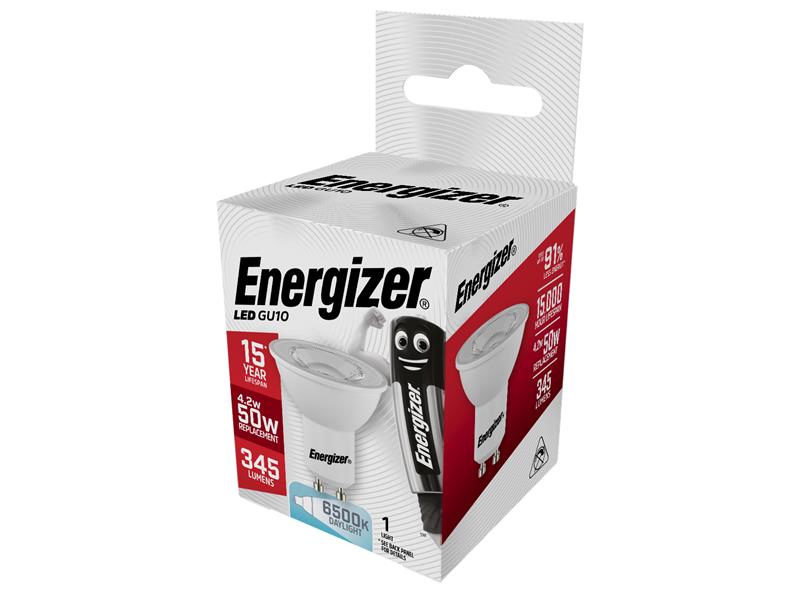 Energizer® LED GU10 36° Non-Dimmable Bulb, Daylight 345 lm 4.2W ENGS9403