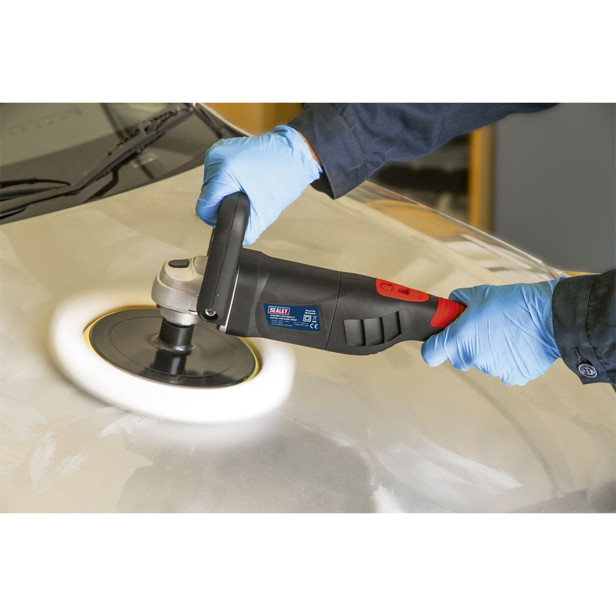 Sealey Polisher Digital �180mm 1100W/230V Lightweight ER1700PD