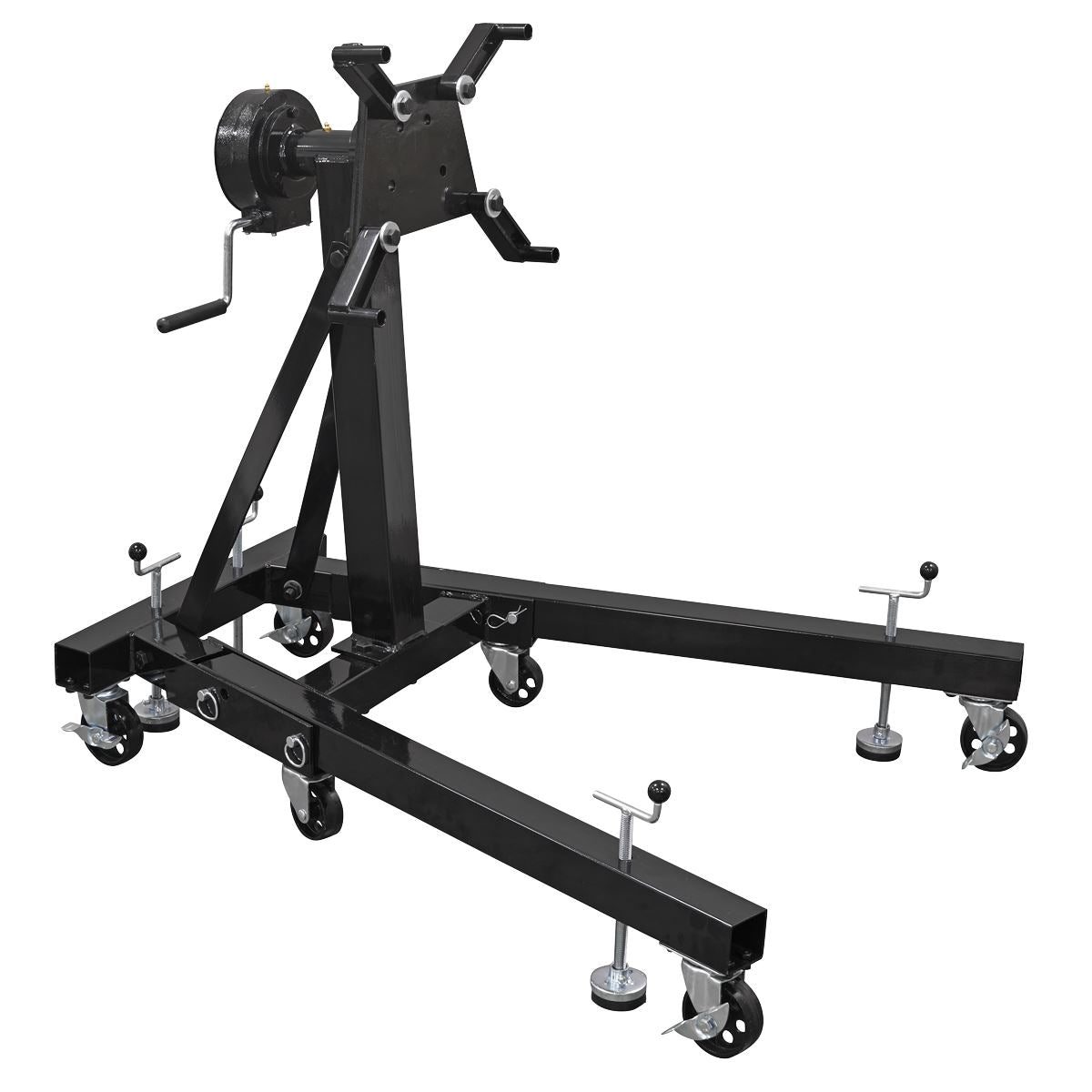 Sealey Folding 360 Rotating Engine Stand with Geared Handle Drive 680kg ES680D