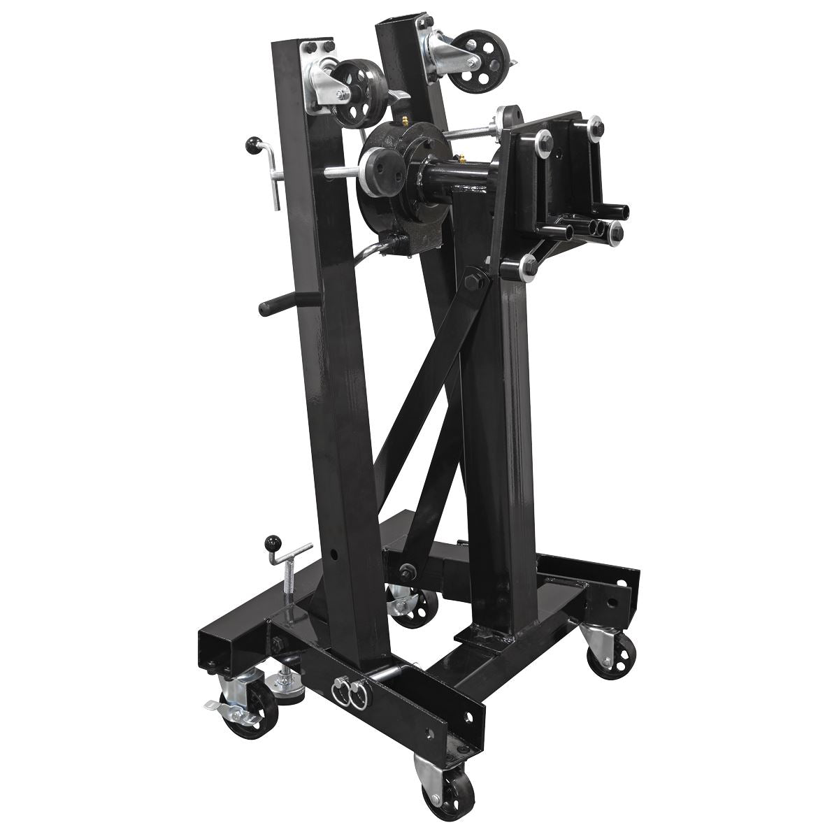 Sealey Folding 360 Rotating Engine Stand with Geared Handle Drive 680kg ES680D