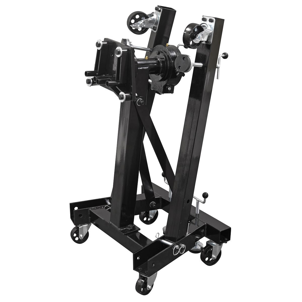 Sealey Folding 360 Rotating Engine Stand with Geared Handle Drive 680kg ES680D