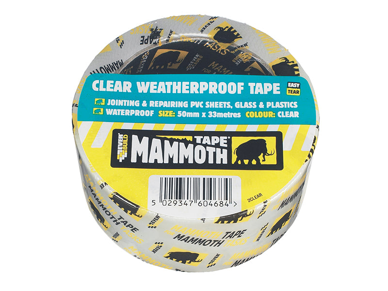 Everbuild Sika Weatherproof Tape 50mm x 10m Clear EVB2CLEAR10