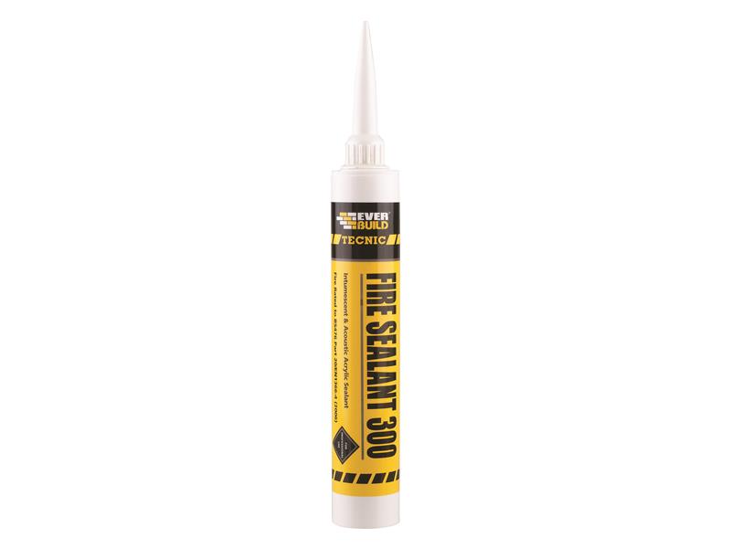 Everbuild Sika Tecnic Fire Sealant 300 Intumescent White 380ml EVB300WE