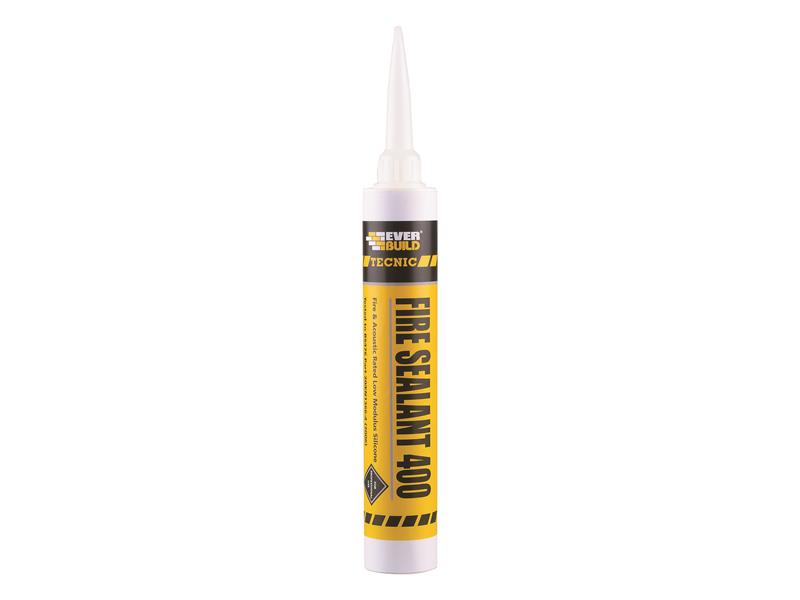 Everbuild Sika Tecnic Fire Sealant 400 White 380ml EVB400WE