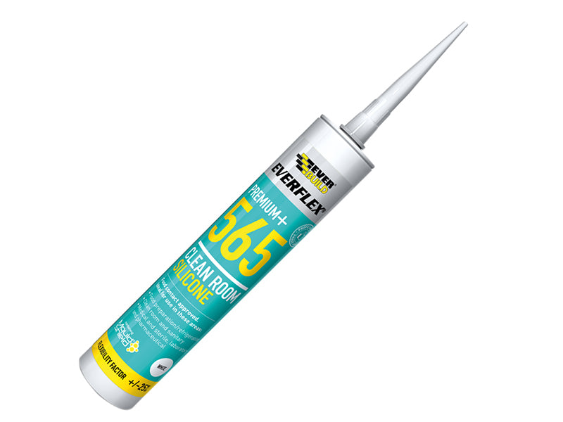 Everbuild Sika Clean Room Silicone C3 565 EVB565WE
