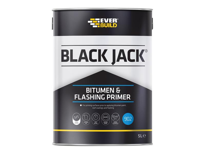 Everbuild Sika Black Jack® 902 Bitumen & Flashing Primer 5 litre EVB90205