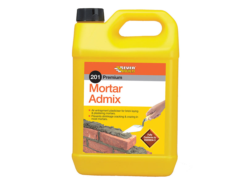 Everbuild Sika 201 Mortar Admix 5 litre EVBAD5L