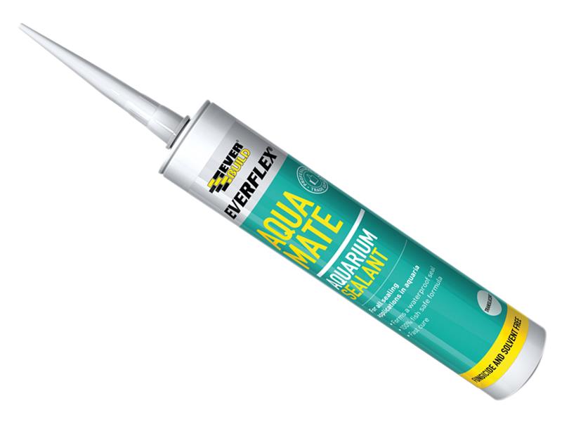Everbuild Sika Aqua Mate Silicone Transparent 295ml EVBAQUATR