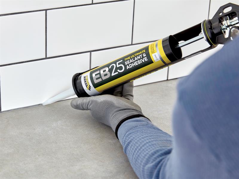 Everbuild Sika EB25 Hybrid Sealant Adhesive Clear 300ml EVBEB25CL