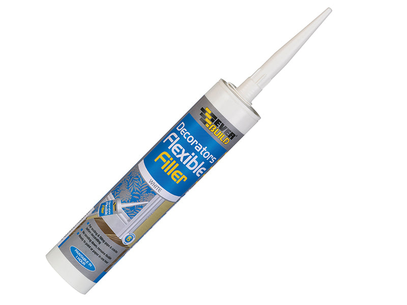 Everbuild Sika Flexible Decorator's Filler White 290ml EVBFLEXWH