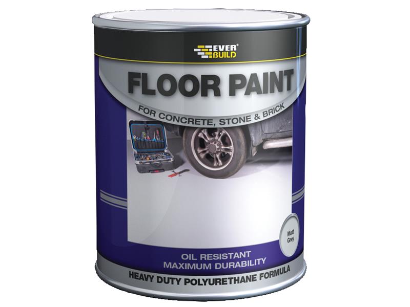 Everbuild Sika Floor Paint Grey 5 litre EVBFLOORGR