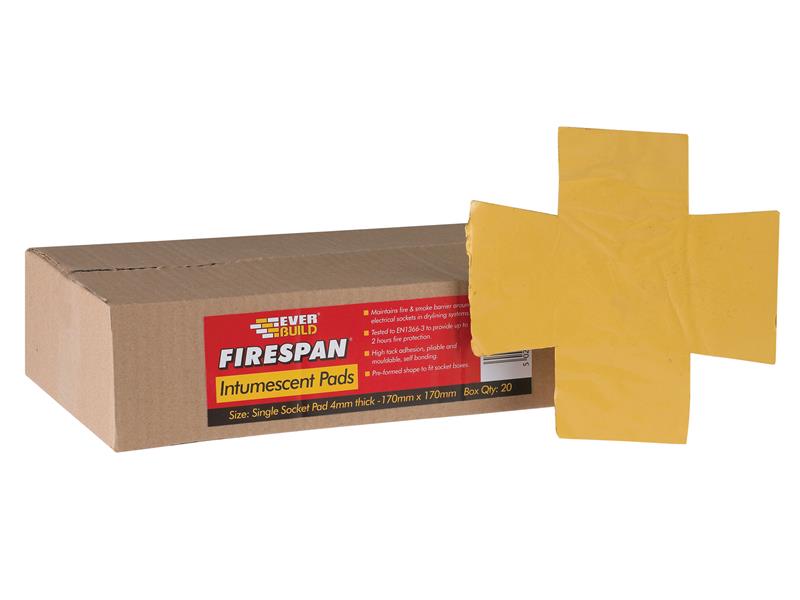 Everbuild Sika Firespan Intumescent Double Socket Pad (Box 20) EVBFSPANDBLE