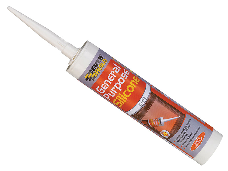 Everbuild Sika General Purpose Silicone Grey 280ml EVBGPSGY