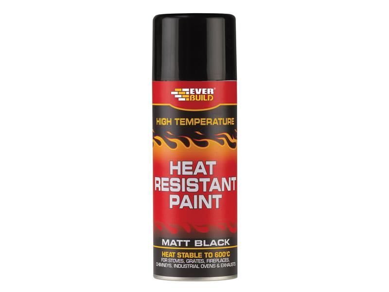Everbuild Sika Heat Resistant Paint Aerosol 400ml EVBHEATPNT4