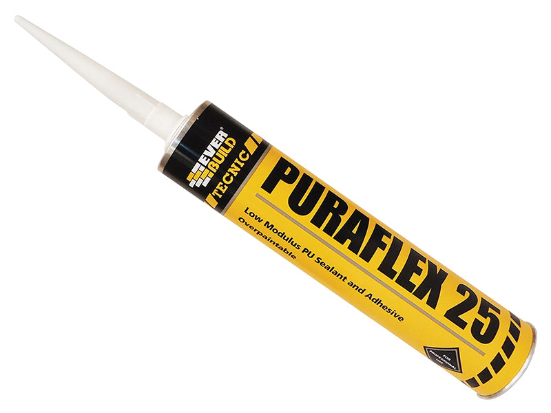 Everbuild Sika Industrial Puraflex 25 Sealant Black 300ml EVBINDPU25BK