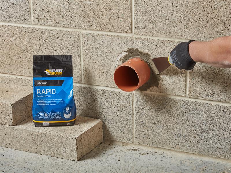Everbuild Sika Rapid Set Cement 12kg (4 x 3kg Packs) EVBJETCEM3