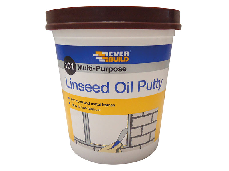 Everbuild 101 Multi-Purpose Linseed Oil Putty Brown 2kg EVBMPPB2KG